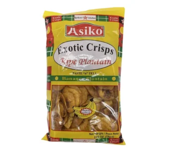 Asiko Exotic Plantain Chips  Pack of 30 x 75g